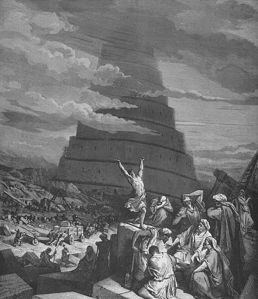 The Tower of Babel and the confusion of tongues.