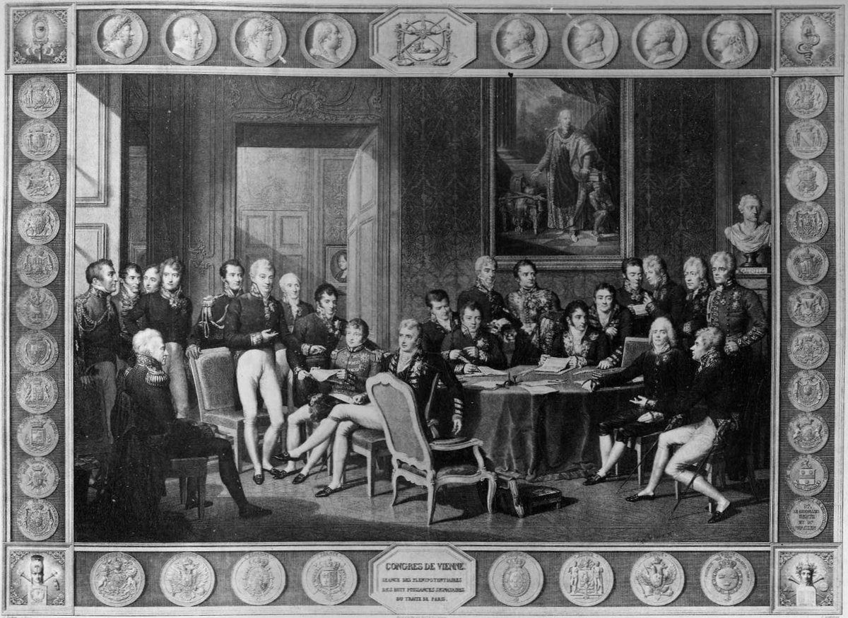 Jean-Baptiste Isabey, “The Congress of Vienna” (1815). The world is redrawn around a table. The peoples are not in the room.