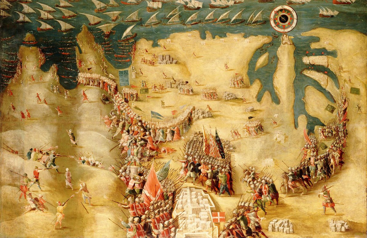 Matteo Perez d’Aleccio, “The Flight of the Turks” (1565). The Order would lose the island in 1798, but not its sovereignty.